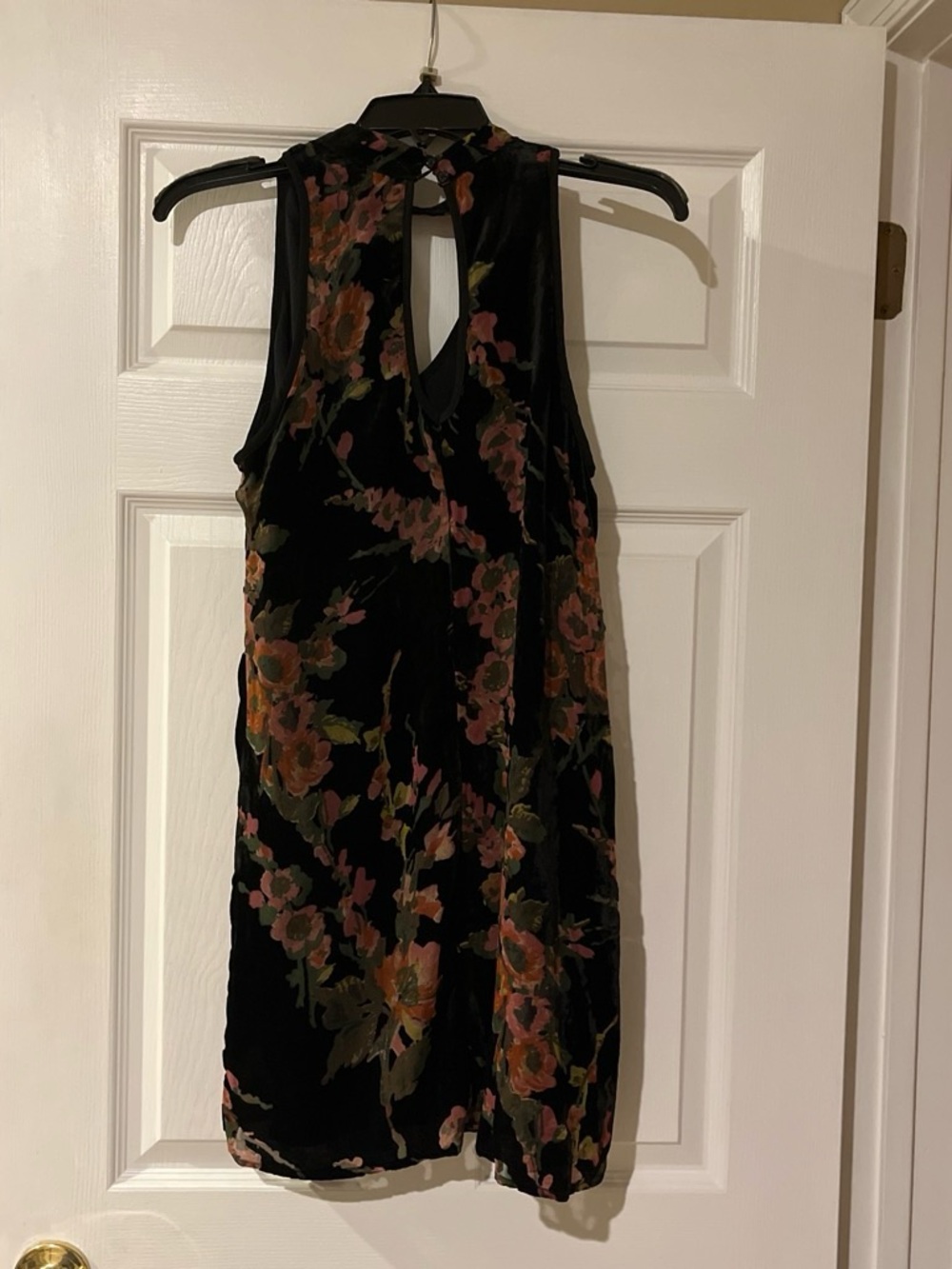 Band of Gypsies Black Velvet Floral dress